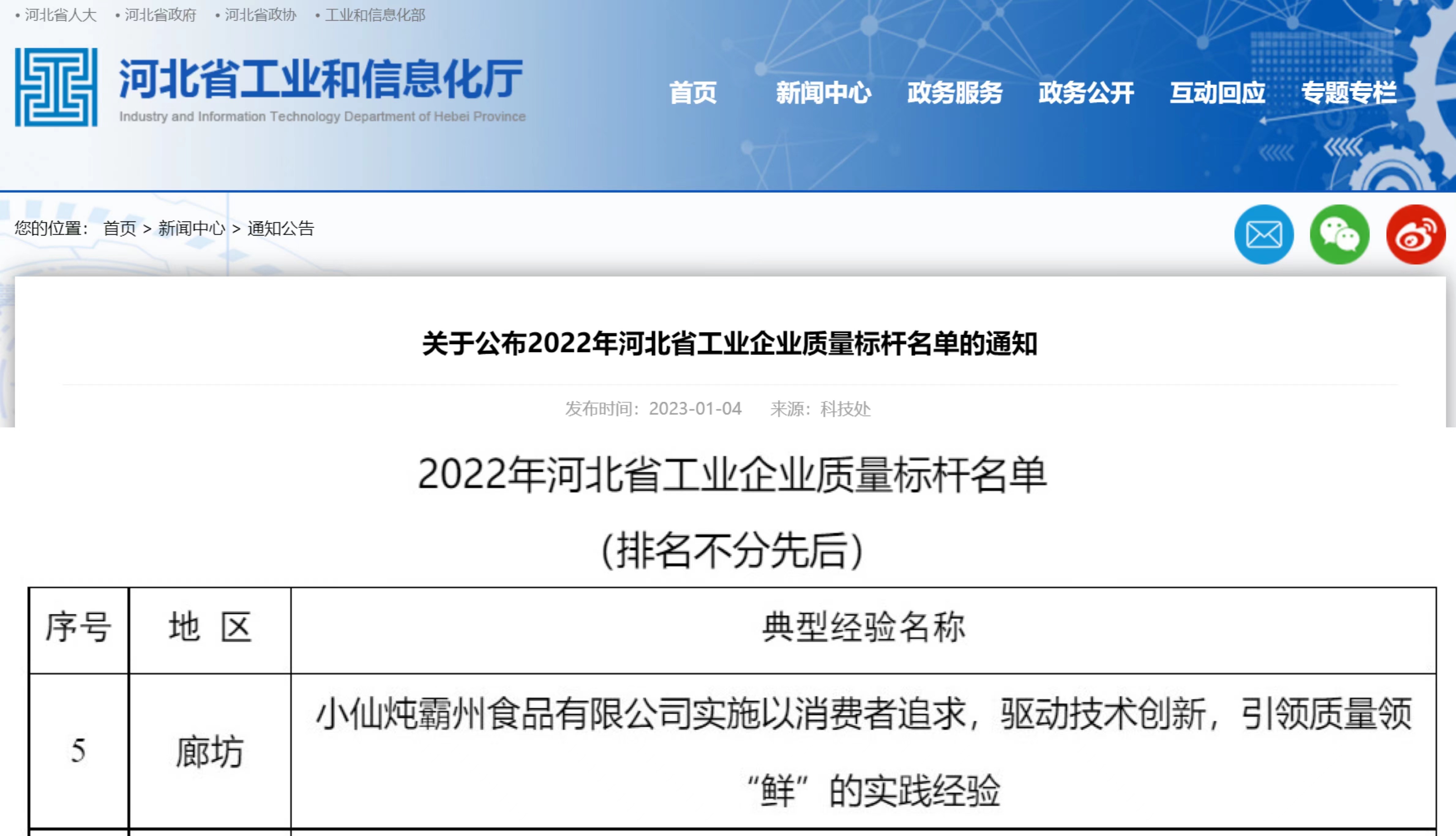 小仙燉鮮燉燕窩入選“2022年度省級工業(yè)企業(yè)質(zhì)量標(biāo)桿”.jpg